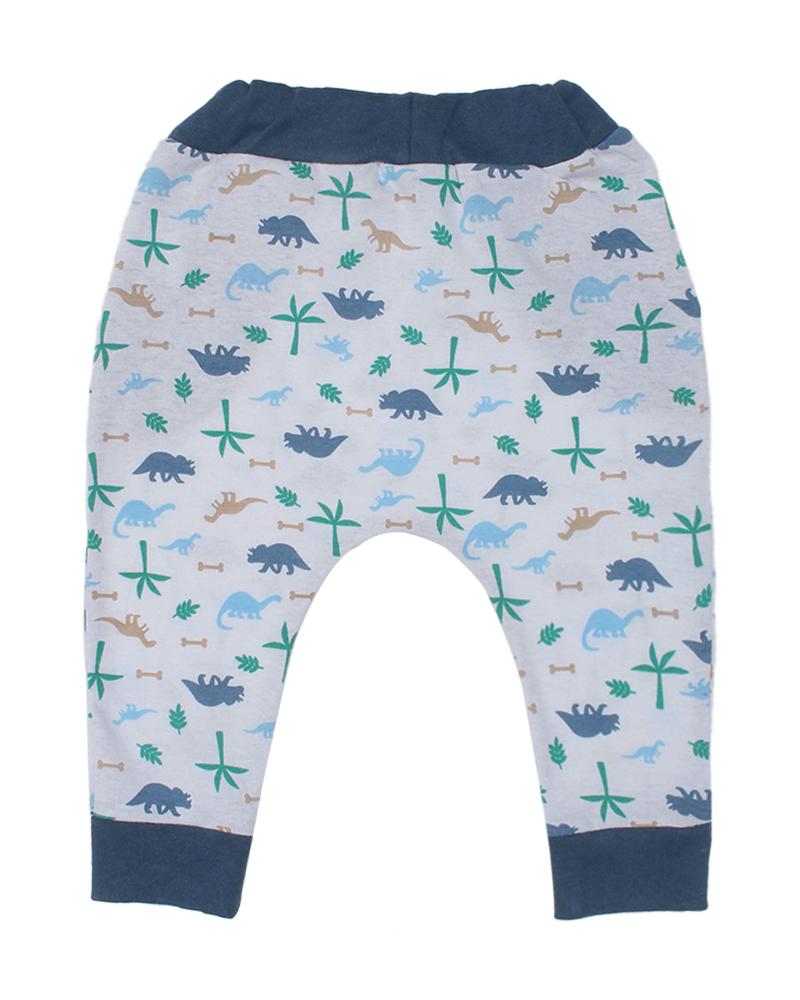 Mijão Em Suedine Dino Branco e Azul Escuro