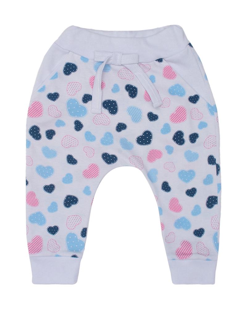 Mijão Em Suedine Corações Branco e Azul Marinho