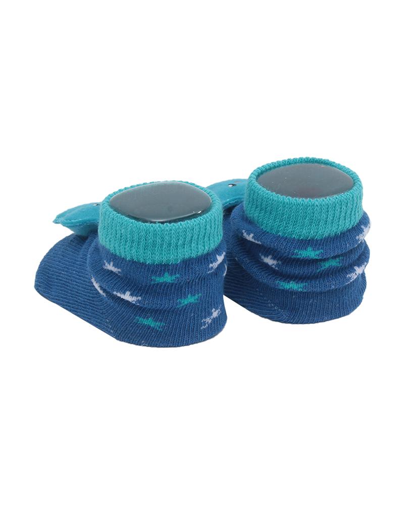 Par De Meias Estrelas Azul Marinho e Azul Turquesa