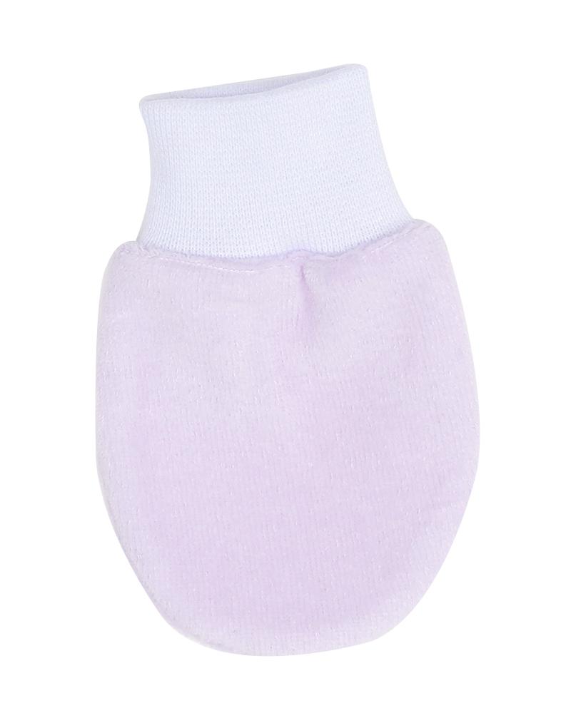 Kit De Pares De Luvas Em Plush Lilás, Branco e Rosa Chiclete - 3 Pares