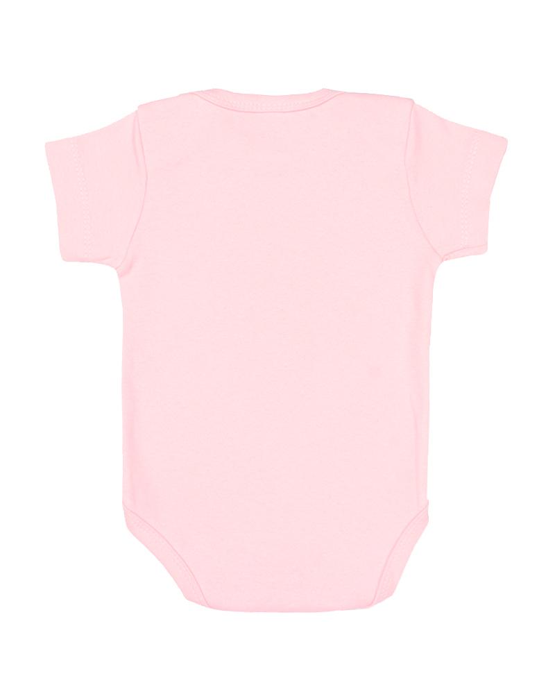 Body Gatinha Rosa Bebê e Branco