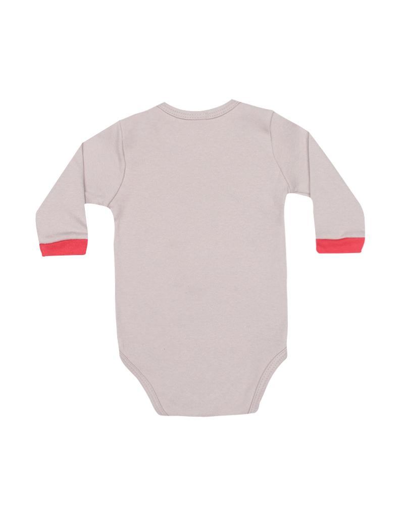 Body Leão Cinza e Rosa