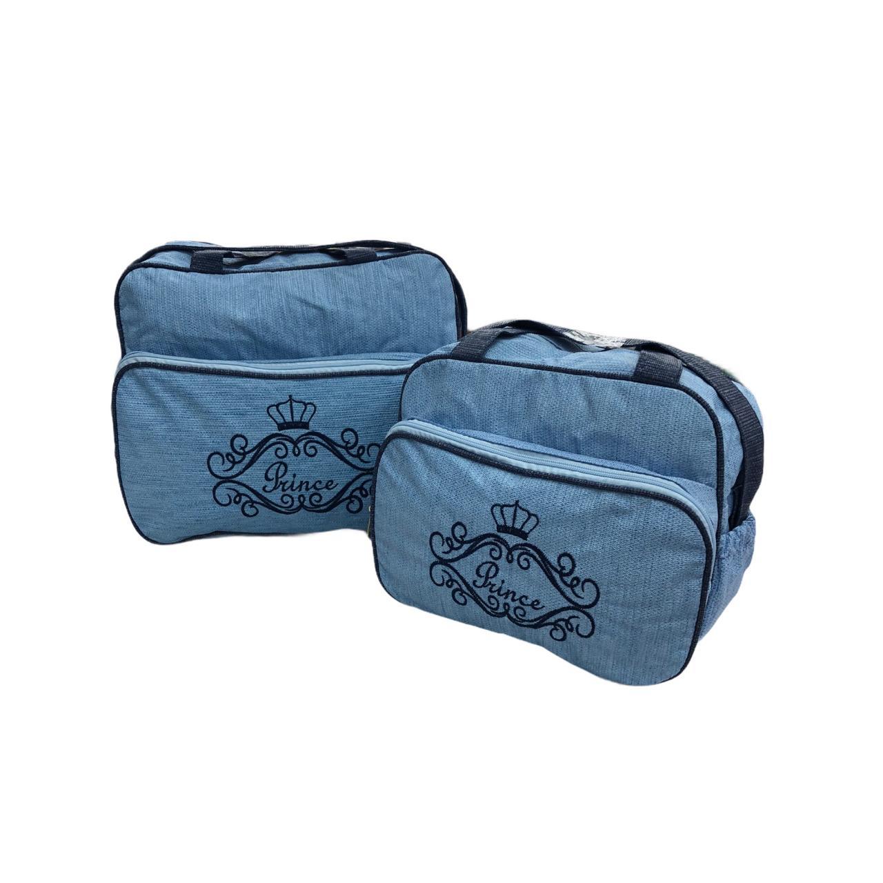 Jogo De Bolsas Prince Azul e Azul Marinho - 2 Unidades